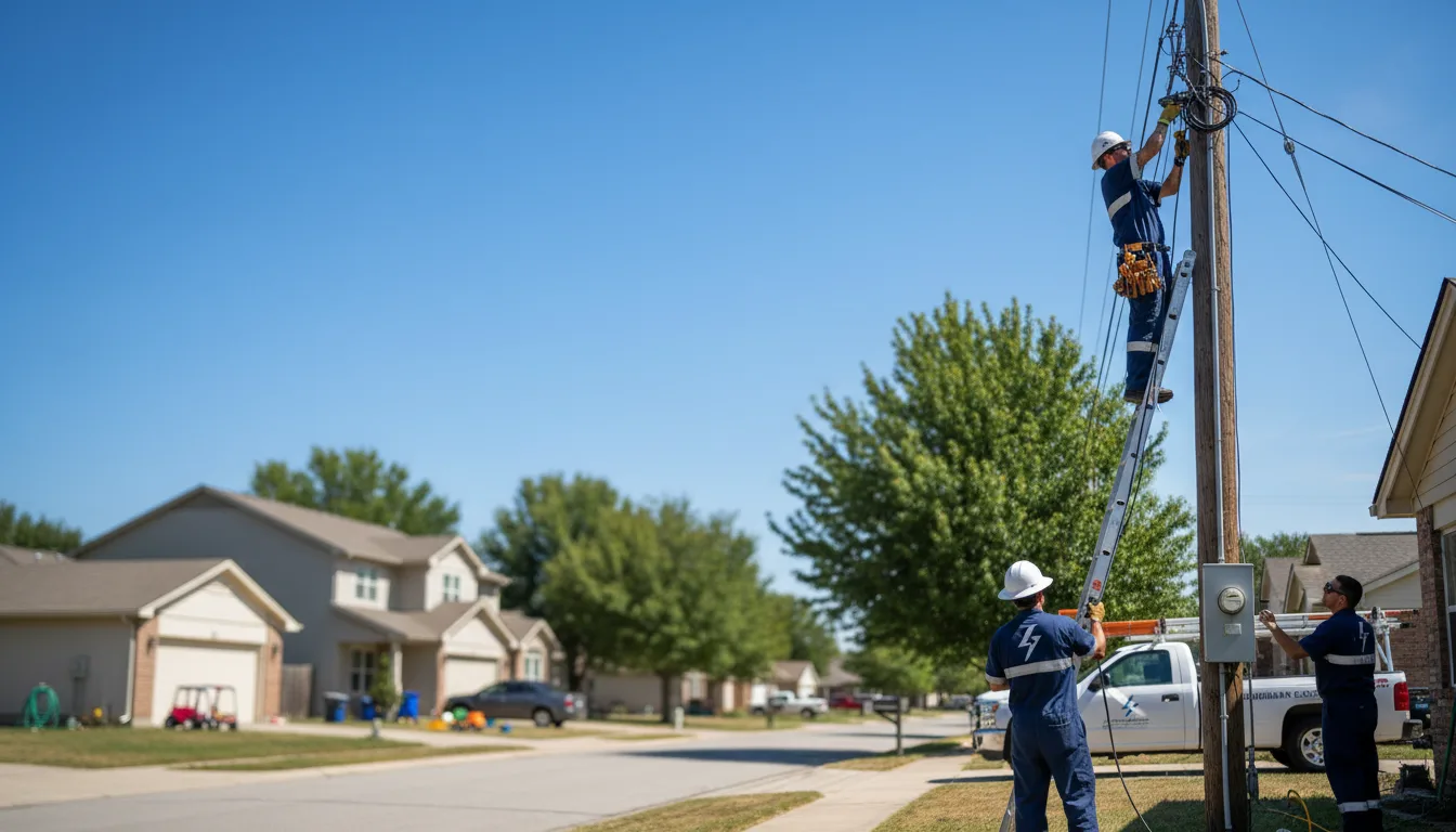 Residential electrician providing installation services in Keota, OK